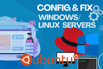 config and fix windows and linux server issues