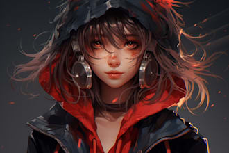 create  custom anime character for you