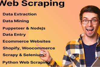 do b2b lead email scraping, web research, web scrapping, and data collection