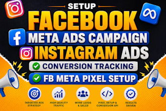 setup facebook meta ads campaign instagram ads conversion tracking fb meta pixel