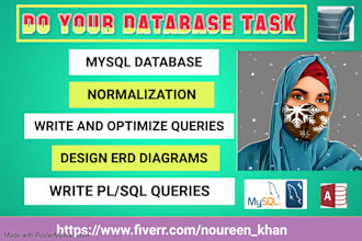 database tasks erds queries on mysql postgres oracle  sqlite