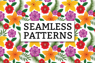 create amazing abstract seamless pattern