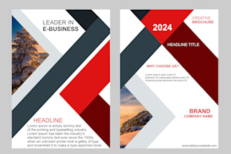 design awesome flyer, professional business, company, real estate