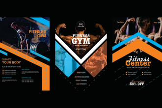 design awesome flyer, professional business, company, gym flyer, party flyer