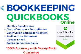 do bookkeeping in quickbooks online and cleanup