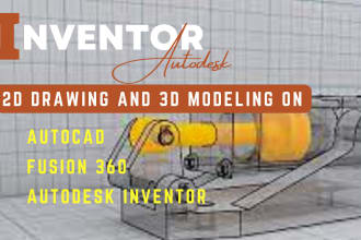 do 2d and 3d mechanical drawing and design on autodesk inventor