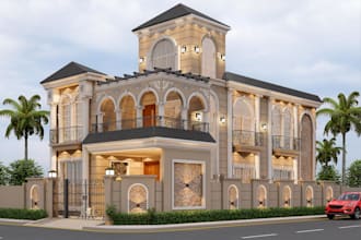 create high quality 3d renders for interiors and exteriors