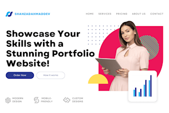 modern and responsive portfolio website development
