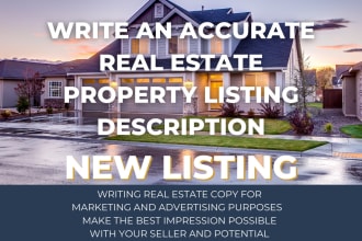 write an accurate real estate property listing description