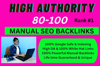 publish high authority seo backlinks google top ranking manual link building