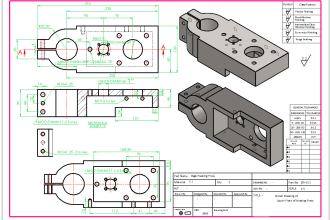 do 2d gdt technical drawing dwg dxf of 3d for manufacturing