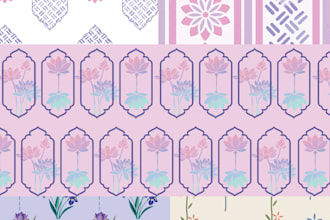 design seamless pattern for textile prints