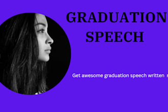 write your graduation speech, your graduation speech writer