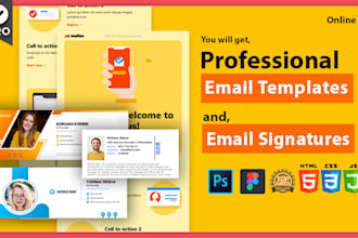 design nd develop a professional email template or signature