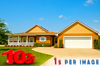 do hdr real estate image edit and photo retouch nicely