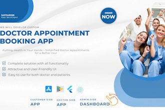 develop doctor appointment booking app for hospital and dentist clinic