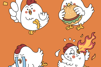 draw simple kawaii and cute vectors