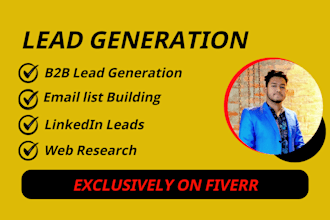 do b2b lead generation linkedin lead generation and targeted email list
