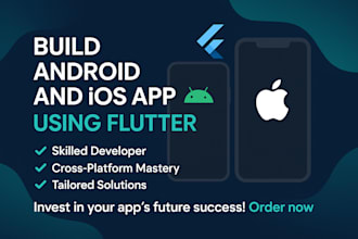 build android and ios app using flutter