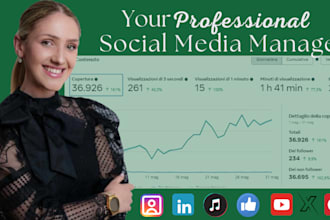be your social media marketing manager and content creator