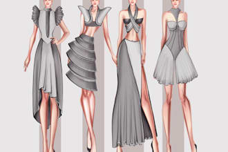 fashion illustration for your garment collection
