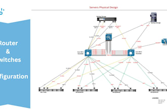 design and configure cisco network routers and switches