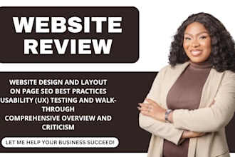 website review and test your website or app to improve