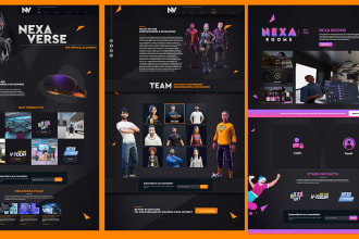 design metaverse UI UX for mobile and desktop