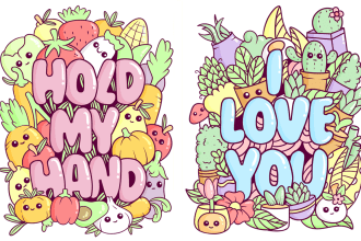 draw cute doodle and doodle art ilustration for any purpose