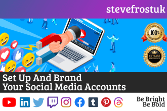 set up and brand your social media accounts