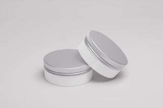 help you make a cosmetic jar 3d modeling design