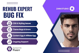 fix and customize rehub theme issues for a smooth website