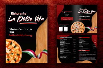 create a bifold or trifold brochure or flyers