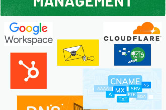 configure or fix cname, dns, mx, txt, dkim, spf, dmarc, etc