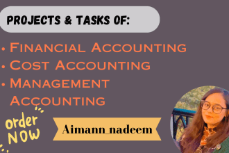 tutor you in financial accounting, cost accounting and management accounting