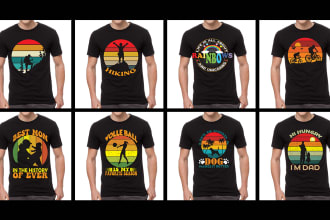 do retro, vintage logo, typography, custom, trendy, graphic, and t shirt designs