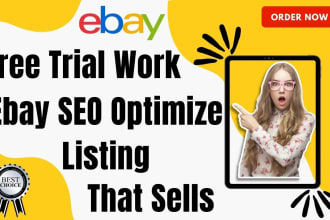 be your ebay lister for your ebay listing, ebay product listing, and ebay SEO