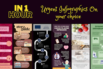 design urgent infographics for you in 1 hour