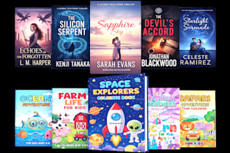 design colouring ebook covers and modern KDP book covers