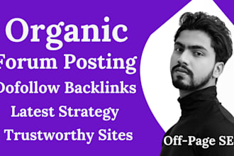 build organic forum posting backlinks