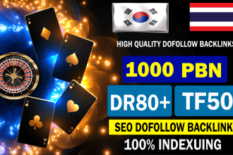 build high DR 80 plus tf 50 dofollow SEO backlinks  service