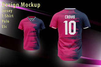 do your dream custom jersey 3d mockup