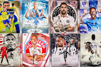 design an advertising sports flyer or poster