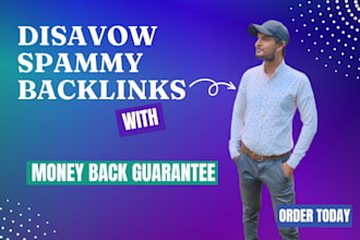 audit and disavow spammy, toxic, bad backlinks  and reduce spam score
