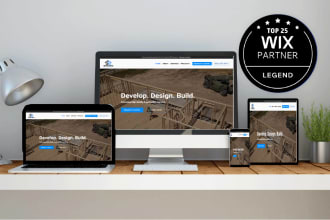 design construction company websites on wix studio