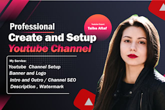 create and setup youtube channel