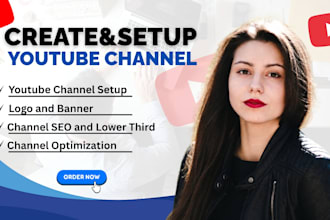 create and setup youtube channel