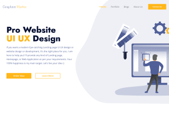 design professional website UI UX design, landing page, and mockup in figma