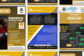 do eye catchy professional business capability statement
