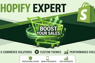 build high converting shopify stores and custom shopify apps and extensions